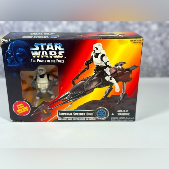 Kenner Other - Star Wars Power of the Force Red Card Vehicle Speeder Bike Action Figure **Read